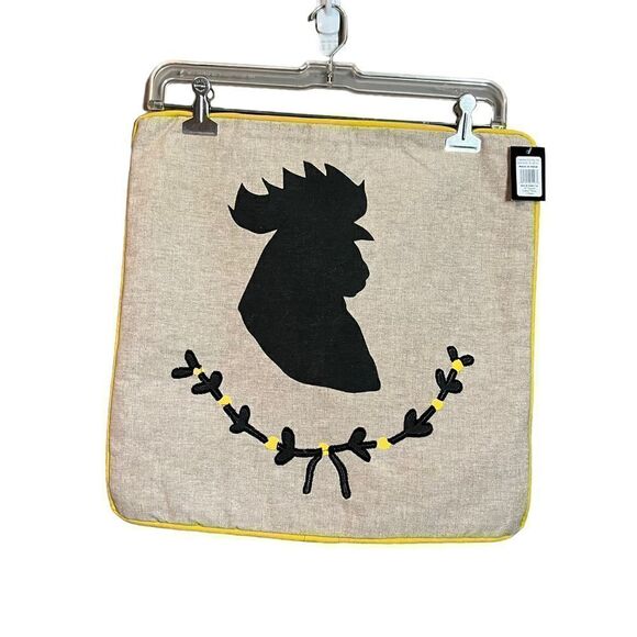NWT! Creative Co-op 100% cotton Rooster pillow case - Picture 1 of 5